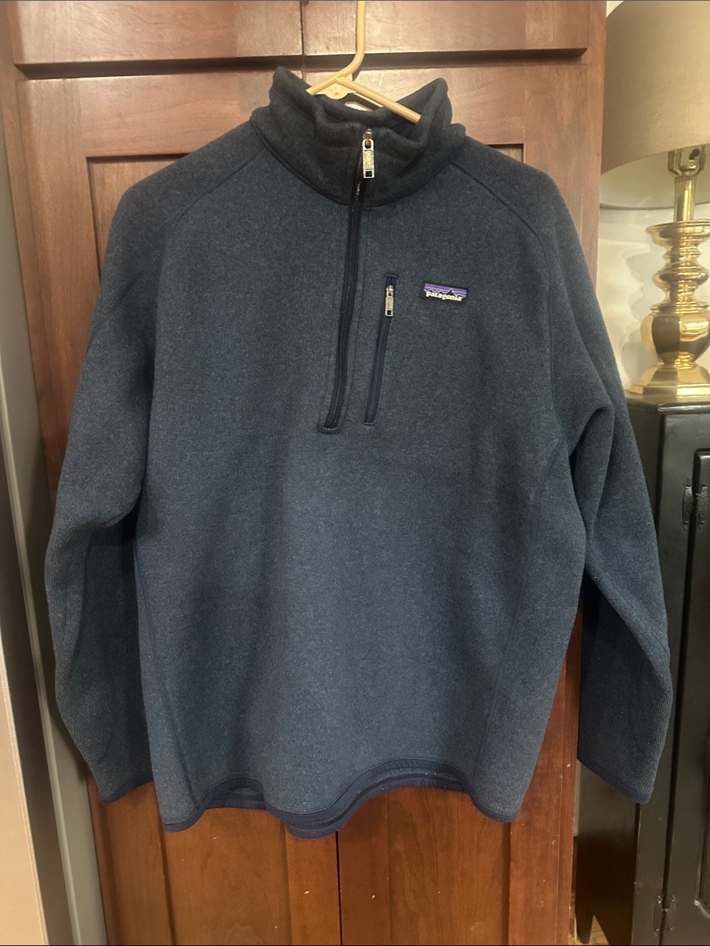 Patagonia Men's Dark Navy Half-Zip Fleece Pullover